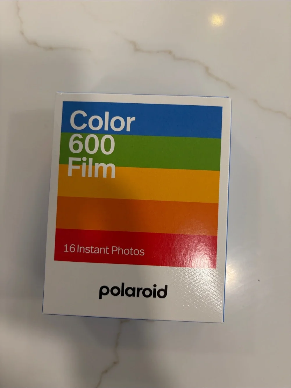 Polaroid Color 600 Film Pack — Blue, Green, Yellow, Orange, Red